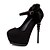 ieftine Tocuri de Damă-Pentru femei Pantofi Imitație de Piele Primăvară / Vară / Toamnă Confortabili Tocuri Toc Stilat / Platformă / Creepers Negru / Gri / Verde