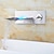 olcso Fali tartó-fürdőszobai mosogató csaptelep - led / falra szerelhető / vízesés nikkel szálcsiszolt falra szerelhető két lyuk / egy fogantyú két lyukas fürdőcsap