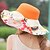 abordables Sombreros de paja-Mujer Sombrero Sombrero de copa Amarillo Rosa Caqui Vacaciones / Verano / Retazos
