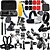 abordables Accesorios para GoPro-Accesorios Kit Empuñadura flotante Impermeable Ajustable Anti golpe 44 pcs por Cámara acción Gopro 2 Gopro 3+ Buceo Surfing Esquí EVA ABS