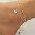 cheap Anklet-Anklet European Multi Layer Women&#039;s Body Jewelry For Party Layered Crystal Rose Gold Silver Roses Flower Silver