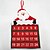 Χαμηλού Κόστους Χριστουγεννιάτικα Διακοσμητικά-χριστουγεννιάτικο ημερολόγιο santa claus ημερολόγιο 30 * 40cm σετ γέννησης