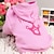 baratos Vestiti per cani-Cat Dog Hoodie Puppy Clothes Tiaras &amp; Crowns Fashion Dog Clothes Puppy Clothes Dog Outfits Breathable Pink Costume for Girl and Boy Dog Cotton XS S M L
