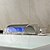 olcso Fürdőszobai mosdócsapok-Fürdőszoba mosogató csaptelep - LED / Vízesés Nikkel bevonatos Elterjedt Két fogantyú három lyukBath Taps / Bronz