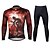 cheap Men&#039;s Clothing Sets-ILPALADINO Men&#039;s Long Sleeve Cycling Jersey with Tights Winter Summer Lycra Polyester Black Funny Fashion Bike Clothing Suit 3D Pad Ultraviolet Resistant Quick Dry Breathable Reflective Strips Sports