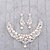 cheap Jewelry Sets-Women&#039;s Rhinestone Imitation Pearl Wedding 1 Necklace 1 Pair of Earrings Costume Jewelry