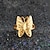halpa Muotisormukset-Naisten Band Ring Sormus peukalo Kultainen 18K Kultapäällystetty Gold Plated Keltakulta naiset Aasialainen Party Vuosipäivä Korut Butterfly Animal