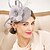 cheap Headpieces-Flax Rhinestone Feather Net Fascinators Hats Headpiece Elegant Style
