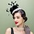 cheap Fascinators-Flax / Feather Kentucky Derby Hat / Fascinators / Hats with 1 Wedding / Special Occasion / Casual Headpiece