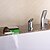 abordables Grifería para bañera-Grifo de bañera - Moderno Cromo Bañera romana Válvula Cerámica Bath Shower Mixer Taps / Latón / Sola manija Tres Agujeros