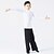 Недорогие Детская танцевальная одежда-Латино Кофты Планка Выступление Длинный рукав Средняя талия Молочное волокно