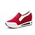 cheap Women&#039;s Sneakers-Women&#039;s Shoes Leatherette Spring / Fall Comfort Sneakers Walking Shoes Platform Black / Red
