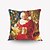 tanie Dekoracje bożonarodzeniowe-1 szt Jedwab Poszewka na poduszkę, Wzory graficzne Akcent / Dekoracja Tradycyjny Klasyczny