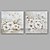 billige Blomster-/botaniske malerier-Hang malte oljemaleri Håndmalte - Blomstret / Botanisk Klassisk Moderne Inkluder indre ramme / Stretched Canvas