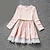 cheap Dresses-Toddler Girls&#039; Dot Polka Dot Long Sleeve Dress Pink