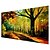 お買い得  風景画-手描きの 風景 方形, 近代の 田園 キャンバス ハング塗装油絵 ホームデコレーション １枚