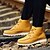 cheap Men&#039;s Boots-Men&#039;s Shoes Leatherette Spring Fall Winter Comfort Combat Boots Boots For Athletic Casual Outdoor Black Yellow Brown