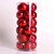 abordables Décorations de Noël-24pcs / paquet noël décoration d&#039;arbre de 6cm boules de noël babioles ronde