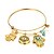 cheap Bracelets-Women&#039;s Charm Bracelet Jewelry Halloween/Party/Birthday Fashion Stainless Steel/ Gold Plated/Turquoise Golden 1pc Gift