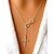 cheap Religious Jewelry-Women&#039;s Pendant Necklace Y Necklace Cross Infinity Bow Ladies Basic Fashion Simple Style Silver Plated Gold Plated Alloy Golden Silver Necklace Jewelry For Party Casual Daily Office &amp; Career