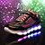 cheap Girls&#039; Shoes-Girls&#039; Shoes Leatherette / Fabric Spring Fashion Boots / Light Up Shoes Sneakers LED for Black / Purple / Fuchsia / Wedge Heel