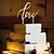 abordables Decoración de boda-Accesorios para Pasteles Madera / Material Mixto Decoraciones de la boda Cumpleaños / Fiesta de Boda Tema Clásico Primavera / Verano / Otoño