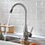 cheap Kitchen Faucets-Deck Mounted Single Handle One Hole with Brushed Kitchen faucet