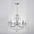 baratos Estilo Vela-Lustre de cristal de cristal de 75 cm (29,5 polegadas) de 8 luzes tradicional / clássico 110-120v / 220-240v
