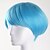 halpa Synteettiset trendikkäät peruukit-Synteettiset peruukit Suora Suora Bob-leikkaus Peruukki Lyhyt Sininen Synteettiset hiukset Naisten Sininen