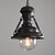 baratos Luzes da ilha-1-luz 30 cm (11,8 pol.) Estilo mini pendente de metal leve com acabamento em vidro pintado retro 110-120v / 220-240v