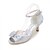 cheap Wedding Shoes-Women&#039;s Wedding Shoes Stiletto Heel Peep Toe Rhinestone / Bowknot / Hollow-out Satin Basic Pump Spring / Summer Blue / Champagne / Ivory / Party &amp; Evening
