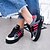 cheap Women&#039;s Sneakers-Women&#039;s Sneakers Fall Winter Platform PU Casual Flat Heel Split Joint Black Green Pink Red Walking