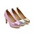 cheap Women&#039;s Heels-Women&#039;s Heels Stiletto Heel Round Toe Casual Party &amp; Evening Office &amp; Career Rhinestone PU Summer Winter Pink / Gold / Silver / 3-4