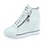 cheap Women&#039;s Sneakers-Women&#039;s Shoes PU(Polyurethane) Comfort Sneakers Walking Shoes Wedge Heel Round Toe / Closed Toe Zipper / Lace-up White / Black / Red