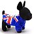 preiswerte Hundekleidung-Katze Hund Pullover Britisch Lässig / Alltäglich Modisch Winter Hundekleidung Rot Blau Kostüm Baumwolle XXS XS S M L