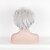 halpa Synteettiset trendikkäät peruukit-Cosplay-peruukit Synteettiset peruukit Kihara Kihara Peruukki Lyhyt Valkoinen Synteettiset hiukset Naisten Valkoinen