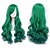 abordables Pelucas para disfraz-cosplay peluca peluca sintética onda del cuerpo onda del cuerpo peluca verde pelo sintético verde de las mujeres