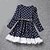 abordables Robes-Bébé Fille Pois Points Polka Manches Longues Robe Rose