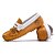 abordables Zapatillas de niño-Chico Zapatos Ante Primavera / Otoño Confort Zapatos de taco bajo y Slip-On Cierre Autoadherente para Azul Oscuro / Amarillo