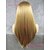 billige Syntetiske parykker med blonder-Syntetiske parykker Rett Blond Blonde Forside Naturlig parykk Syntetisk hår