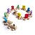 billige Pedagogiske leker-Lekebiler Pedagogisk leke Tre Tog Originale 12 pcs