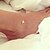 Χαμηλού Κόστους Κοσμήματα Σώματος-Anklet feet jewelry Dainty Ladies Simple Women&#039;s Body Jewelry For Wedding Daily Alloy Heart Love Golden Silver