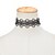 cheap Choker Necklaces-Women&#039;s Choker Necklace Tattoo Choker Necklace Hollow Out Flower Cheap Ladies Tattoo Style Fashion Lace White Black Necklace Jewelry 1pc For Wedding Party Daily Casual Cosplay Costumes