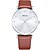 cheap Fashion Watches-KEZZI Couple&#039;s Wrist watch Fashion Watch Quartz / Hot Sale Leather Band Casual Cool Black White Brown
