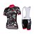 cheap Men&#039;s Clothing Sets-Women&#039;s Short Sleeve Cycling Jersey with Bib Shorts Bike Clothing Suit Breathable 3D Pad Quick Dry Anatomic Design Ultraviolet Resistant Sports Coolmax® Mesh Silicon Classic Clothing Apparel / Lycra