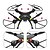 olcso RC quadcopterek és drónok-RC Drón SYMA X8W 4CH 6 Tengelyes 2,4 G A 0.3MP HD kamera RC quadcopter FPV / Headless Mode / 360 Fokos Forgás RC Quadcopter / Távirányító / Fényképezőgép / A Real-Time Filmanyag / Kamerával