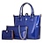 お買い得  バッグセット-女性用 バッグ PU バッグセット 3個の財布セット パープル / レッド / ブルー