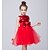 Недорогие Платья для вечеринки-Дети Маленький Девочки Платье Однотонный Белый Лиловый Красный Без рукавов Бант Платья Лето