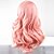 رخيصةأون باروكات شهيرة صناعية-الاصطناعية الباروكات تمويج طبيعي تمويج طبيعي شعر مستعار الوردي طويل طويل جدا زهري شعر مستعار صناعي نسائي الوردي