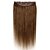 olcso Csatos póthajak-Felcsatolható Human Hair Extensions Klasszikus Emberi haj Emberi haj tincsek Női Blonde